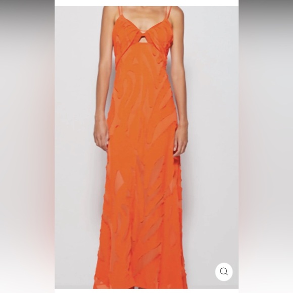 Jonathan Simkhai Katie Textured Slip Gown - Picture 6 of 7